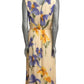 MOSCHINO CHEAP & CHIC - Ivory Floral Chiffon Evening Dress, Size-8