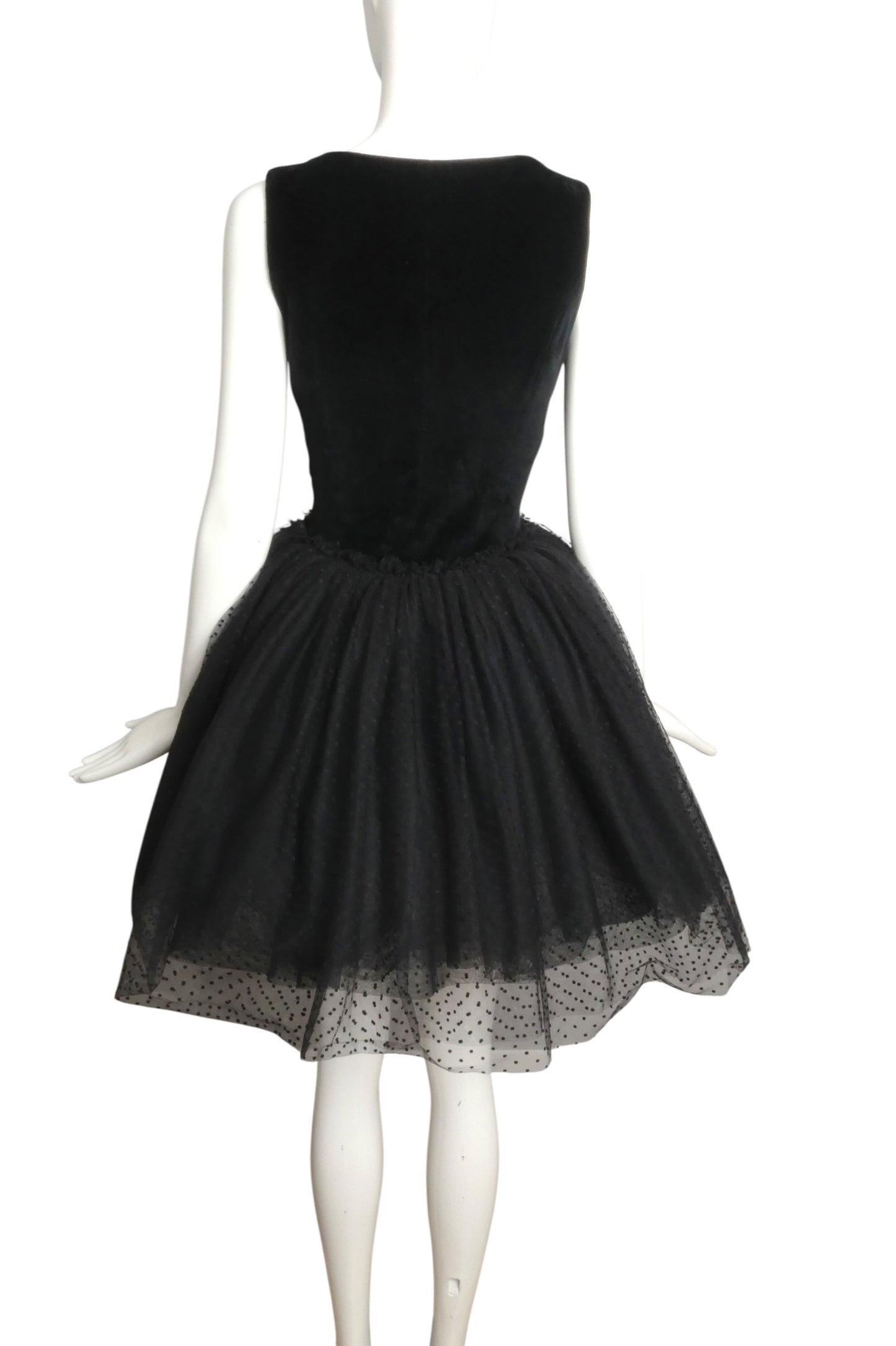 MOSCHINO CHEAP & CHIC - 1990s Velvet & Tulle Ballerina Dress, Size-8