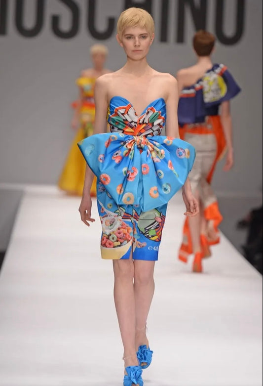 MOSCHINO COUTURE! - 2014 Froggy Loops Knit Dress, Size-4