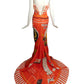MOSCHINO COUTURE! - 2014 Gazar Print Evening Gown, Size-4