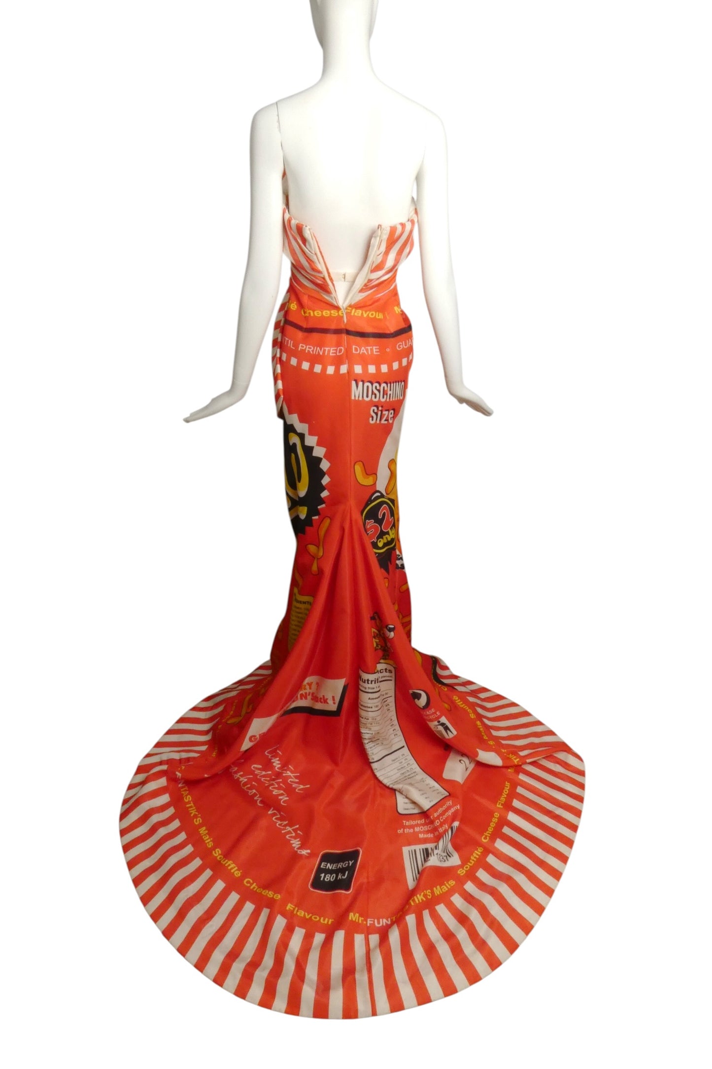 MOSCHINO COUTURE! - 2014 Gazar Print Evening Gown, Size-4