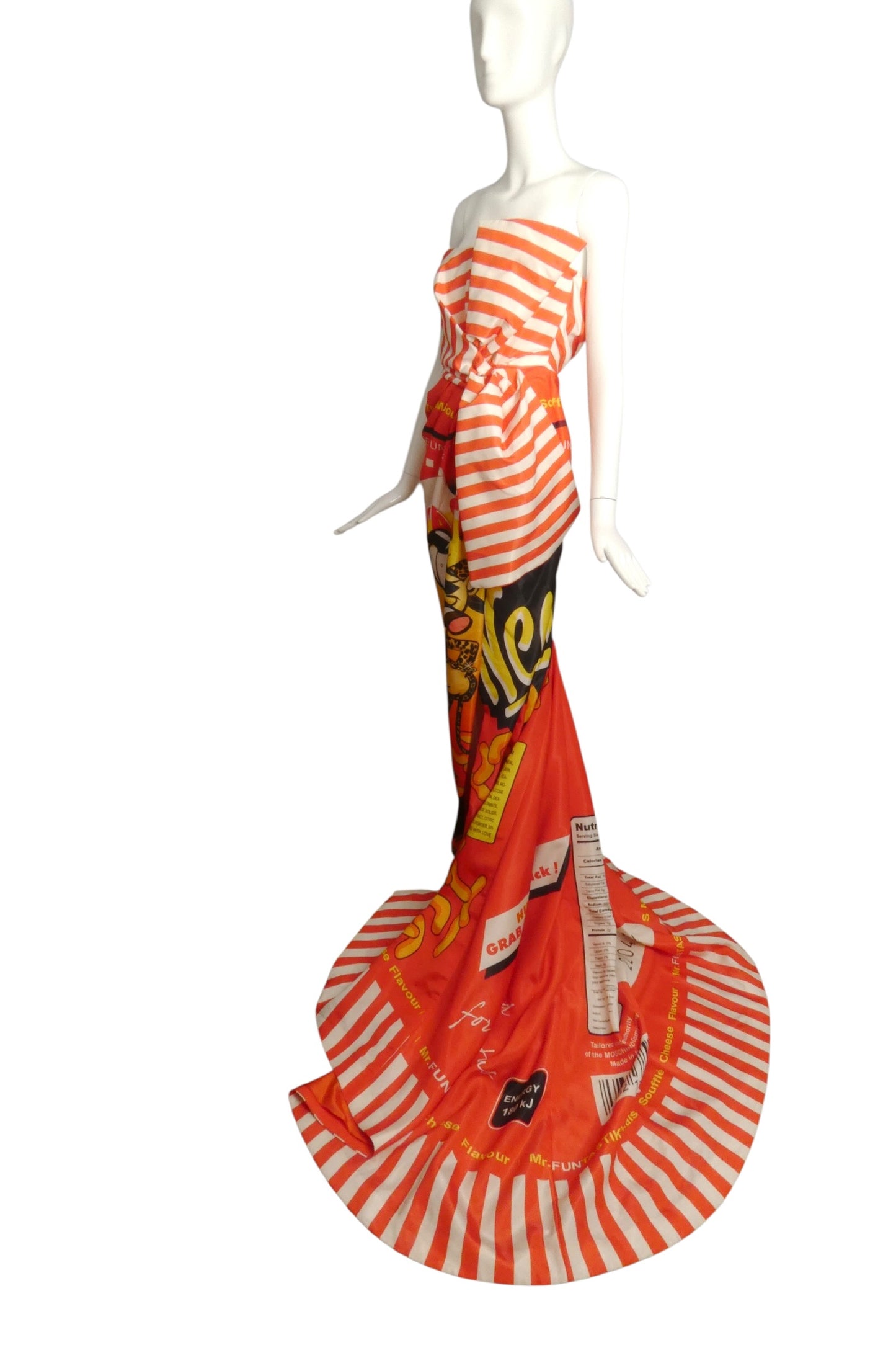 MOSCHINO COUTURE! - 2014 Gazar Print Evening Gown, Size-4