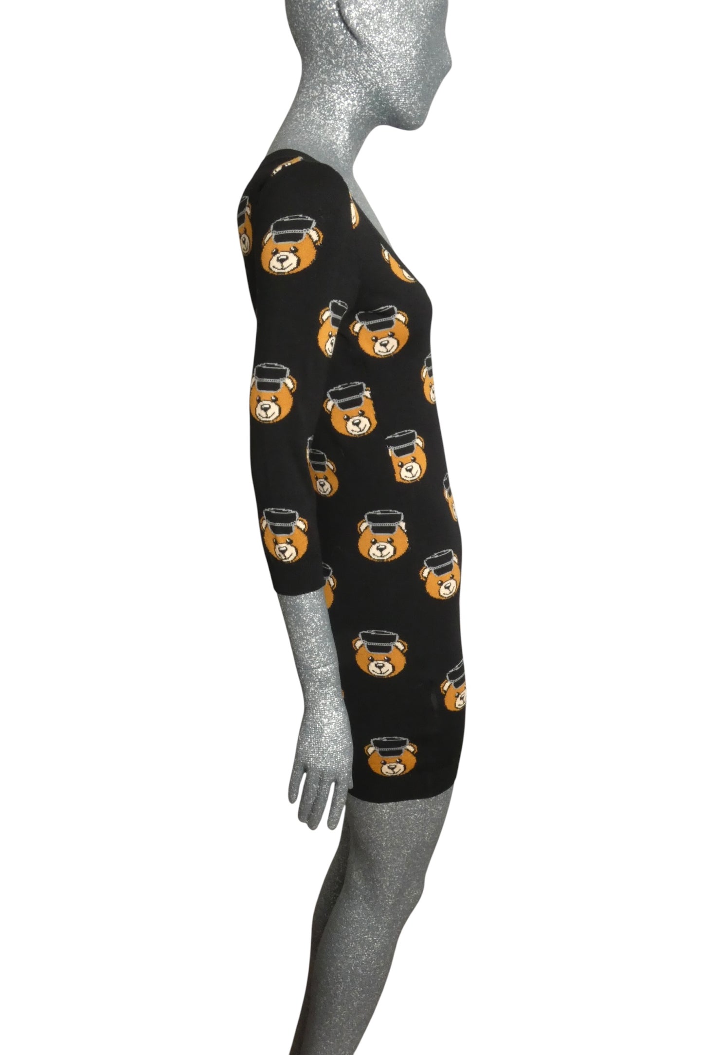 MOSCHINO COUTURE! - 2016 Biker Bear Sweater Dress, Size-6