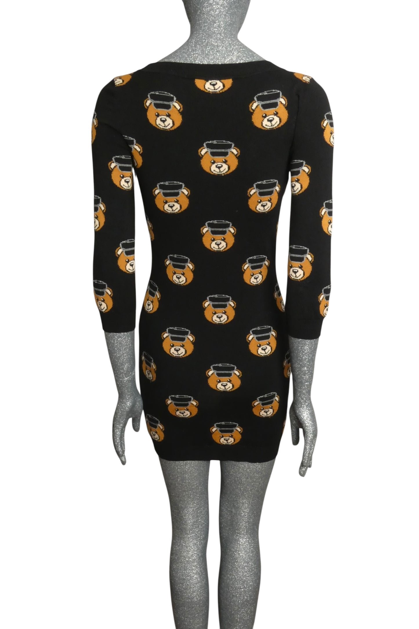 MOSCHINO COUTURE! - 2016 Biker Bear Sweater Dress, Size-6