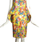 MOSCHINO COUTURE! - 2016 Floral Traffic Cone Dress, Size 4