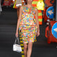 MOSCHINO COUTURE! - 2016 Floral Traffic Cone Dress, Size 4