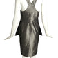 MOSCHINO COUTURE! - 2016 NWT Silver Metallic Overall Dress, Size 2