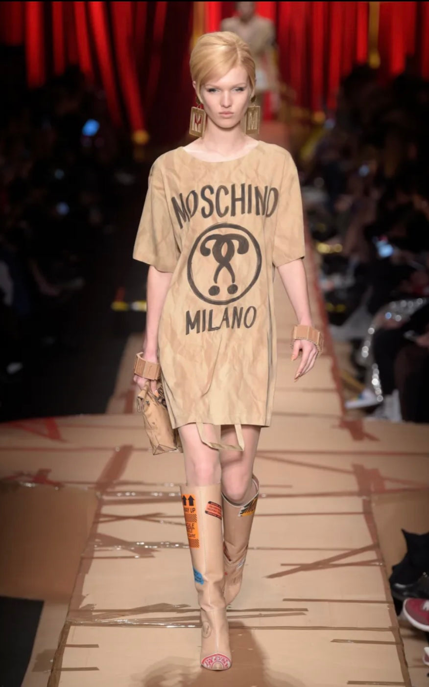 MOSCHINO COUTURE! - 2017 Shopping Bag T-Shirt, Size-XXS
