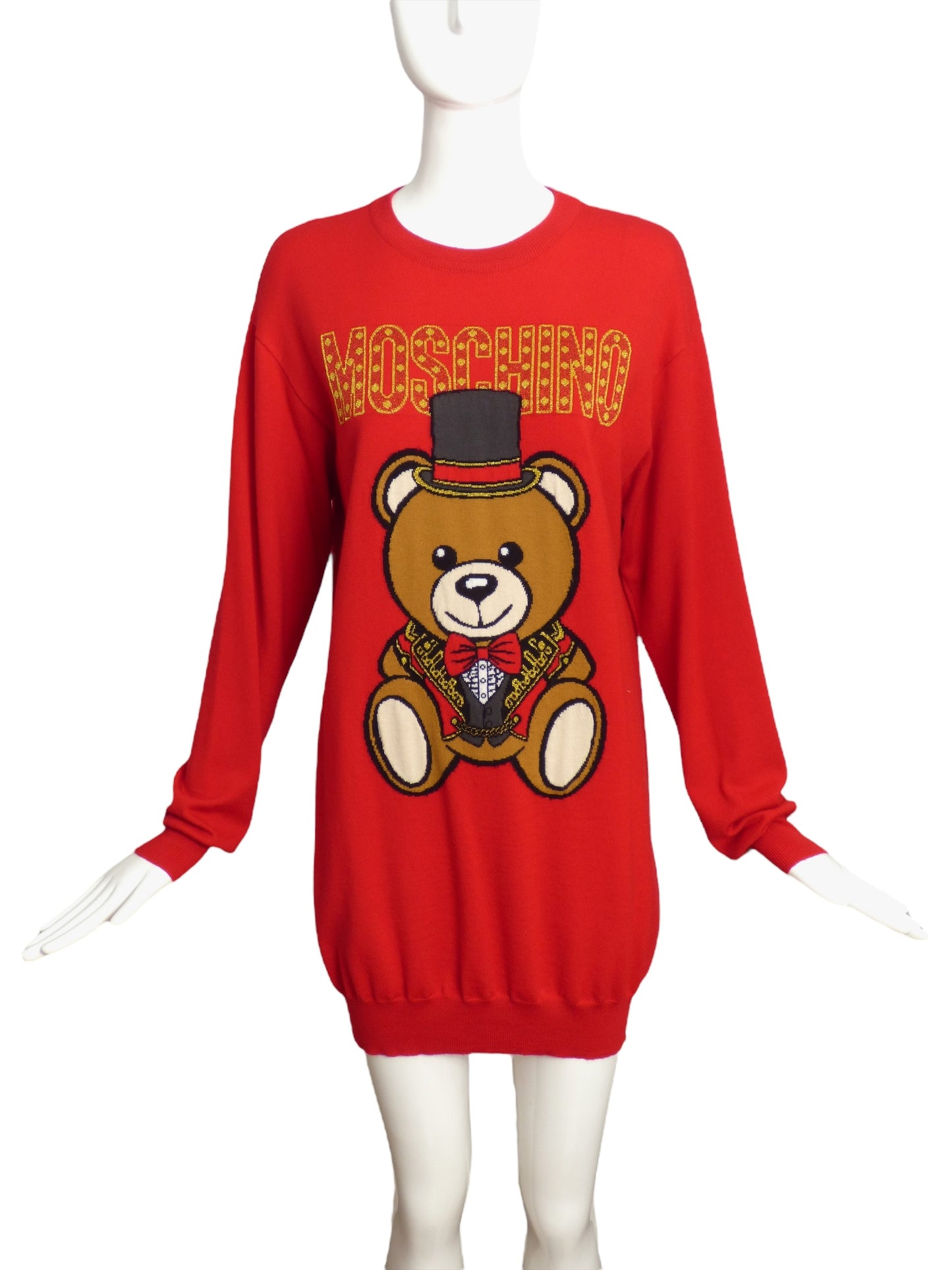 MOSCHINO COUTURE! - 2018 Teddy Bear Tunic Sweater, Size 10