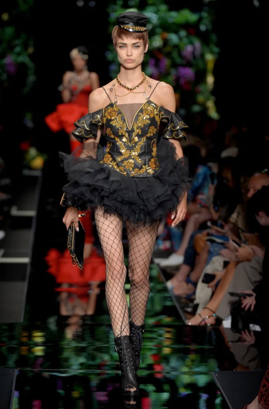 MOSCHINO COUTURE! - 2018 NWT Sequin Bustier Bodice, Size 8