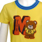 MOSCHINO COUTURE! - 2018 Yellow Cotton Letterman's Dress, Size 6