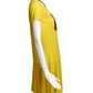 MOSCHINO COUTURE! - 2018 Yellow Cotton Letterman's Dress, Size 6