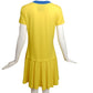 MOSCHINO COUTURE! - 2018 Yellow Cotton Letterman's Dress, Size 6