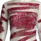 MOSCHINO COUTURE! - 2019 Sequin & Net Evening Gown, Size 6