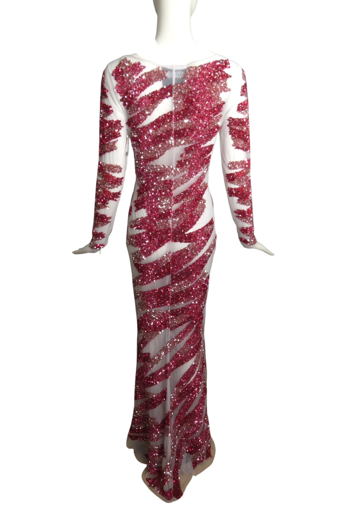 MOSCHINO COUTURE! - 2019 Sequin & Net Evening Gown, Size 6