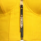 MOSCHINO COUTURE! - 2024 Yellow Crepe Bustier, Size-8