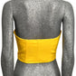 MOSCHINO COUTURE! - 2024 Yellow Crepe Bustier, Size-8