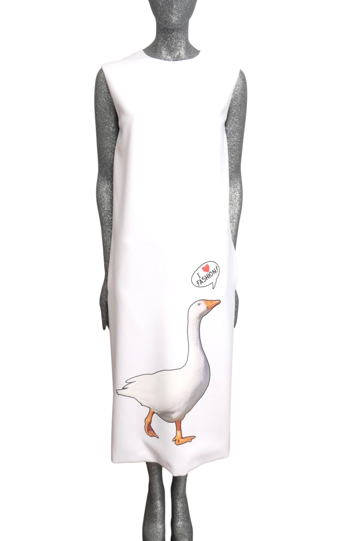 MOSCHINO COUTURE! - 2025 I Love Fashion Shift Maxi Dress, Size-4