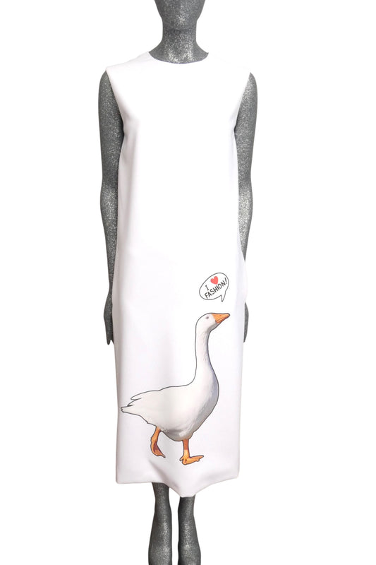 MOSCHINO COUTURE! - 2025 I Love Fashion Shift Maxi Dress, Size-4