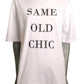 MOSCHINO COUTURE! - NWT 2024 Embroidered T-Shirt, Size Large