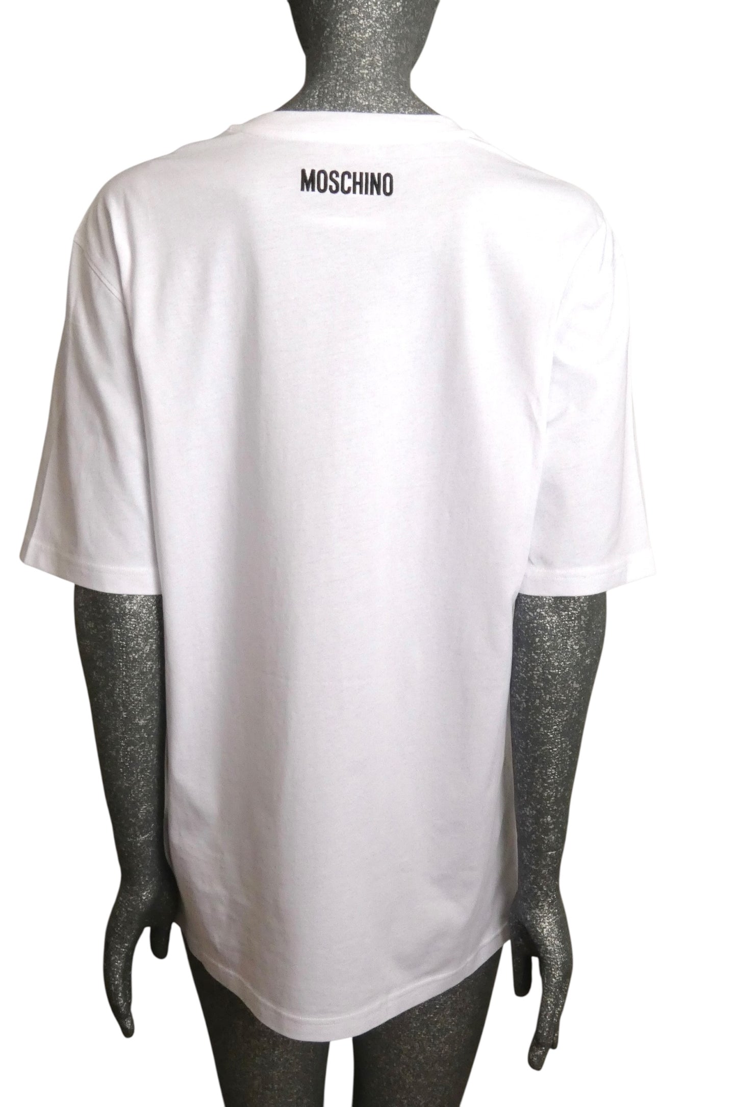 MOSCHINO COUTURE! - NWT 2024 Embroidered T-Shirt, Size Large