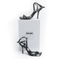 MOSCHINO COUTURE! - 2025 Black & White Floral Sandals, Size-37.5