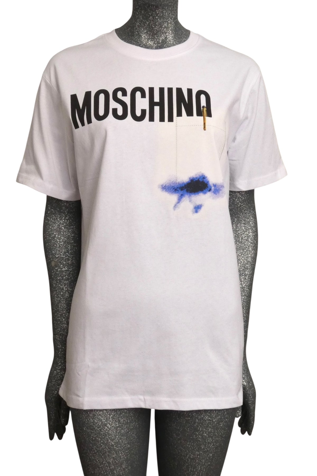 MOSCHINO COUTURE! - 2025 Ink Stain T-Shirt, Size-Large