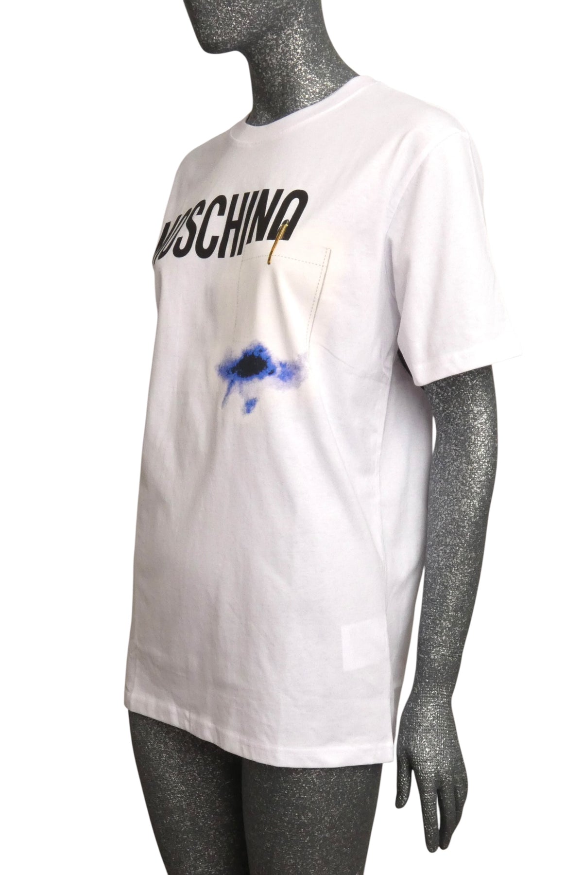 MOSCHINO COUTURE! - 2025 Ink Stain T-Shirt, Size-Large