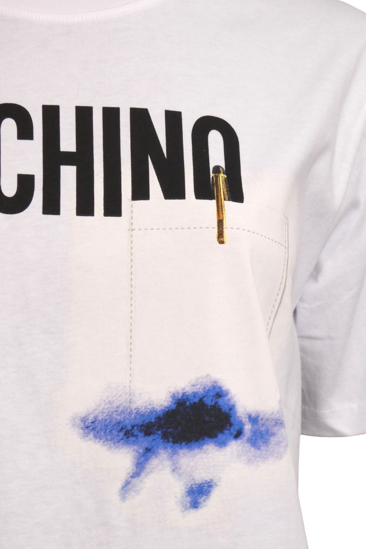 MOSCHINO COUTURE! - 2025 Ink Stain T-Shirt, Size-Large