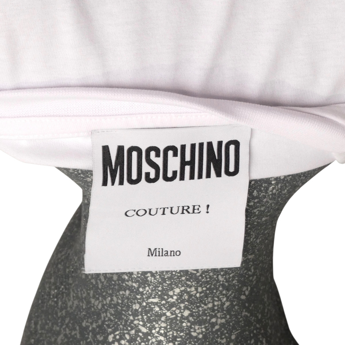 MOSCHINO COUTURE! - 2025 Ink Stain T-Shirt, Size-Large