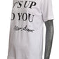 MOSCHINO COUTURE! - 2025 White & Black "It's Up To You" T-Shirt, Size-2