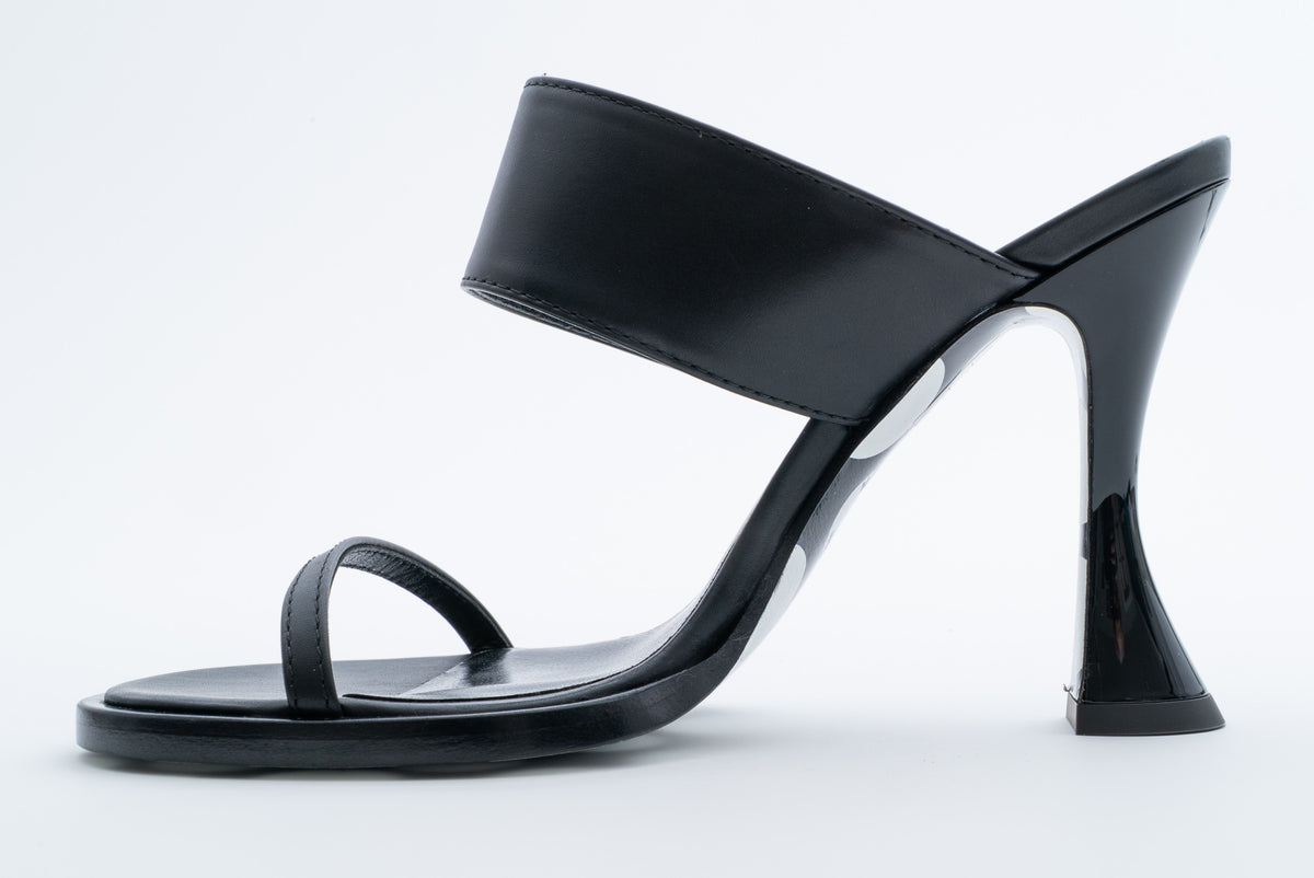 MOSCHINO COUTURE! - 2025 Black Leather Sandals, Multiple Items Available