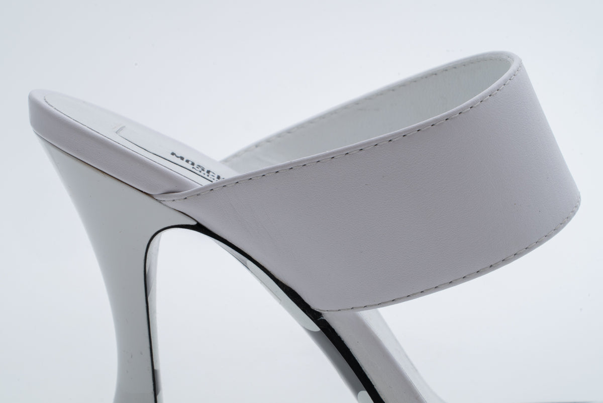 MOSCHINO COUTURE! - 2025 White Leather Sandals, Multiple Items Available