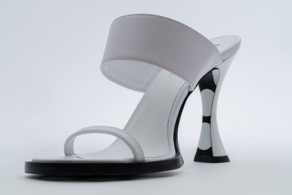 MOSCHINO COUTURE! - 2025 White Leather Sandals, Multiple Items Available