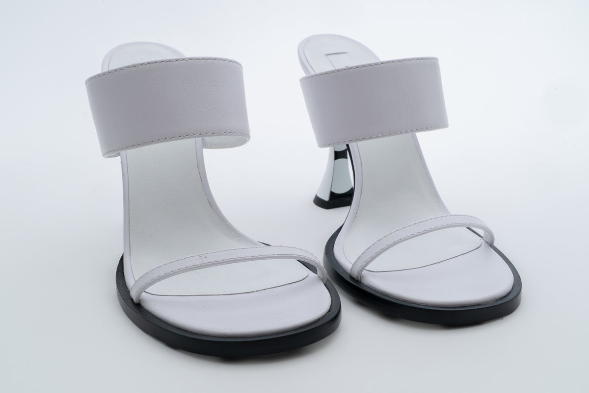 MOSCHINO COUTURE! - 2025 White Leather Sandals, Multiple Items Available