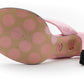 MOSCHINO COUTURE! - 2025 Pink Quilted Satin Sandals, Size-38.5