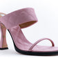 MOSCHINO COUTURE! - 2025 Pink Quilted Satin Sandals, Size-38.5
