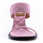 MOSCHINO COUTURE! - 2025 Pink Quilted Satin Sandals, Size-38.5