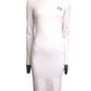 MOSCHINO COUTURE! - 2025 NWT White Ribbed Knit Dress, Multiple Sizes Available