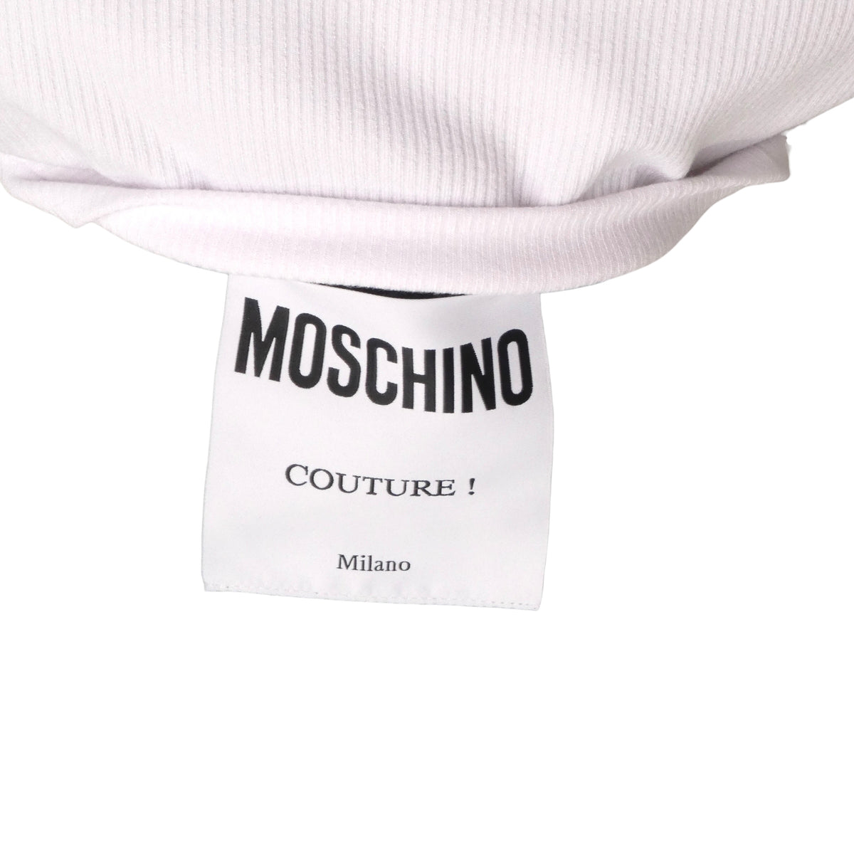 MOSCHINO COUTURE! - 2025 NWT White Ribbed Knit Dress, Multiple Sizes Available