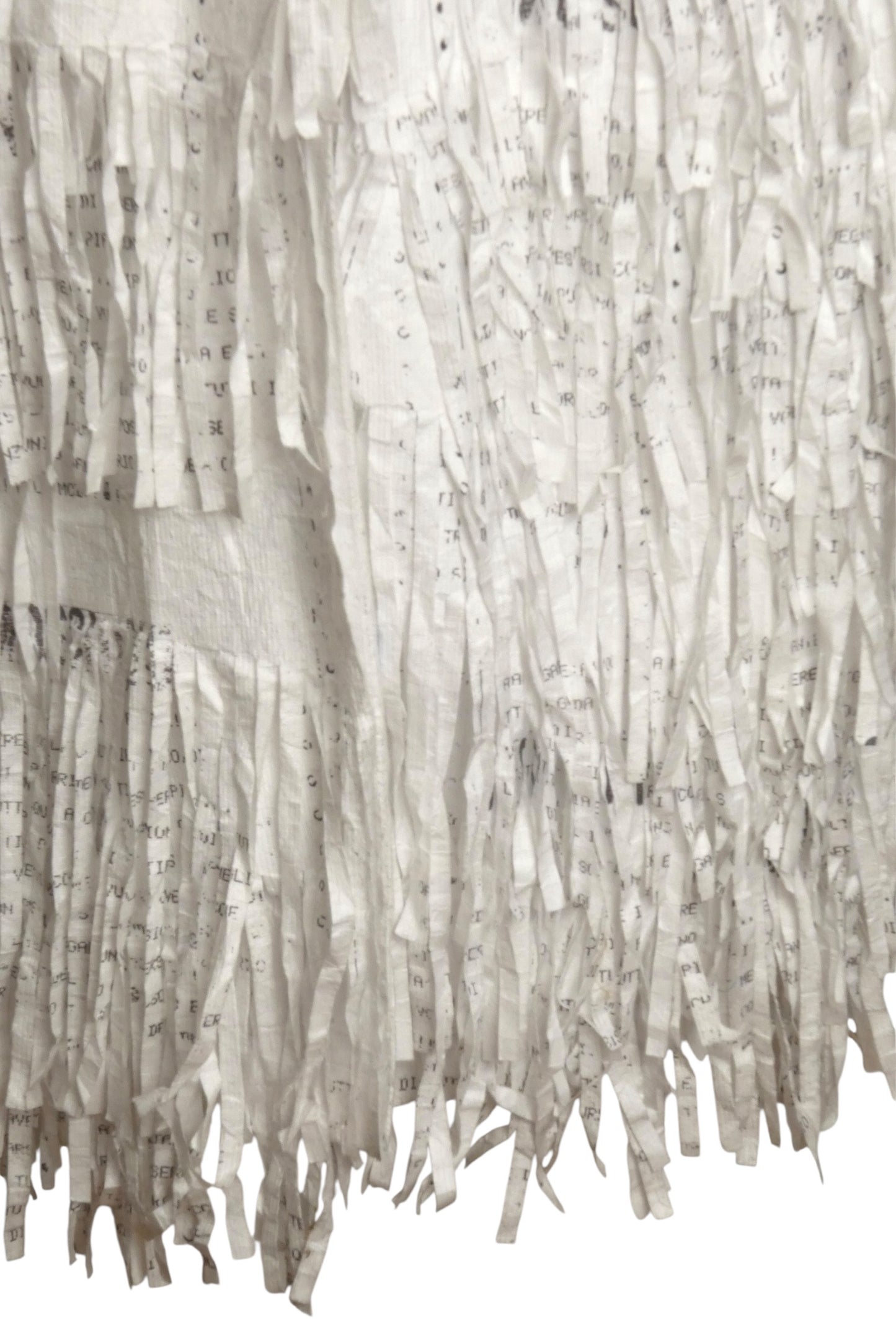 MOSCHINO COUTURE! - 2025 Shredded Paper Overcoat, Size-4