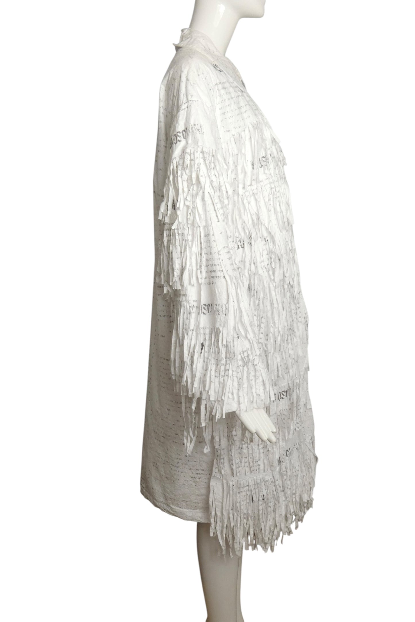 MOSCHINO COUTURE! - 2025 Shredded Paper Overcoat, Size-4