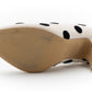 MOSCHINO COUTURE! - S2025 Ivory & Black Velvet Dot Pumps, Size-39