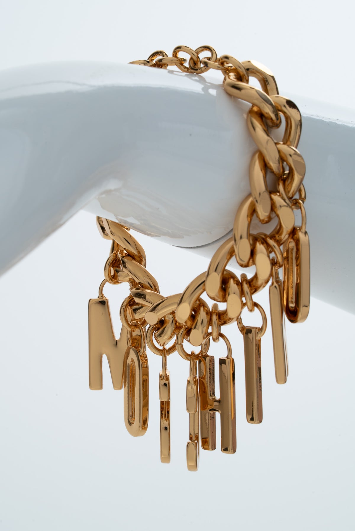 MOSCHINO COUTURE! - 2022 Gold-Tone Charm Bracelet