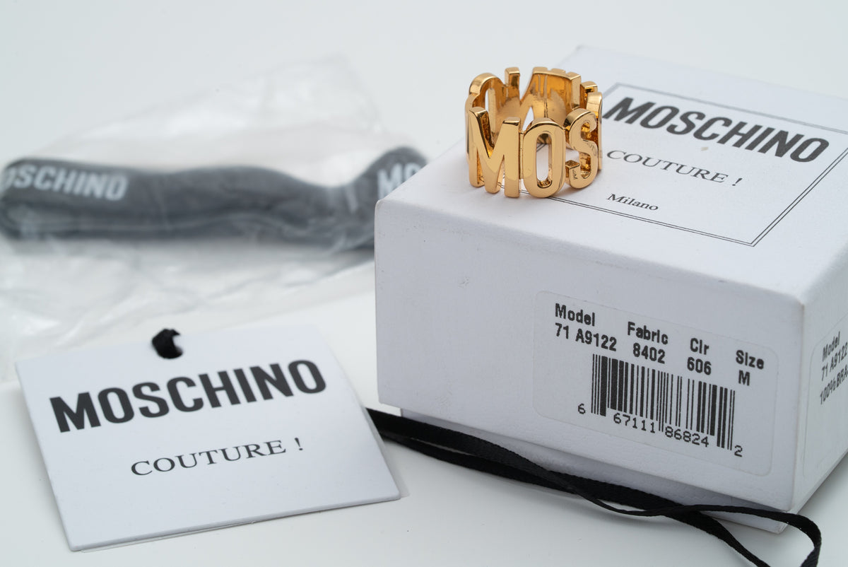 MOSCHINO COUTURE! - 2022 Logo Statement Ring