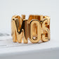MOSCHINO COUTURE! - 2022 Logo Statement Ring