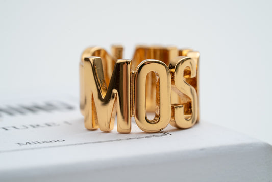 MOSCHINO COUTURE! - 2022 Logo Statement Ring
