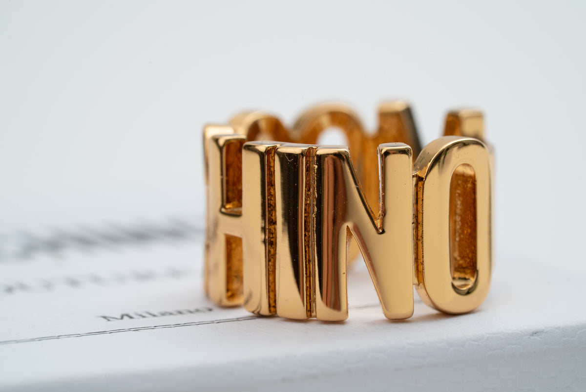 MOSCHINO COUTURE! - 2022 Logo Statement Ring