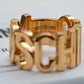 MOSCHINO COUTURE! - 2022 Logo Statement Ring
