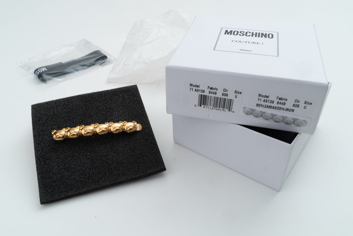 MOSCHINO COUTURE! - 2022 Teddy Bear Hair Barrette